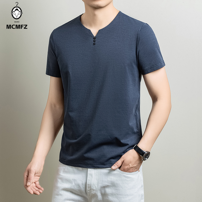 T-shirt Henley basique pour ho - Golf Tees avis et prix